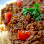 Spaghetti bolognese half-om